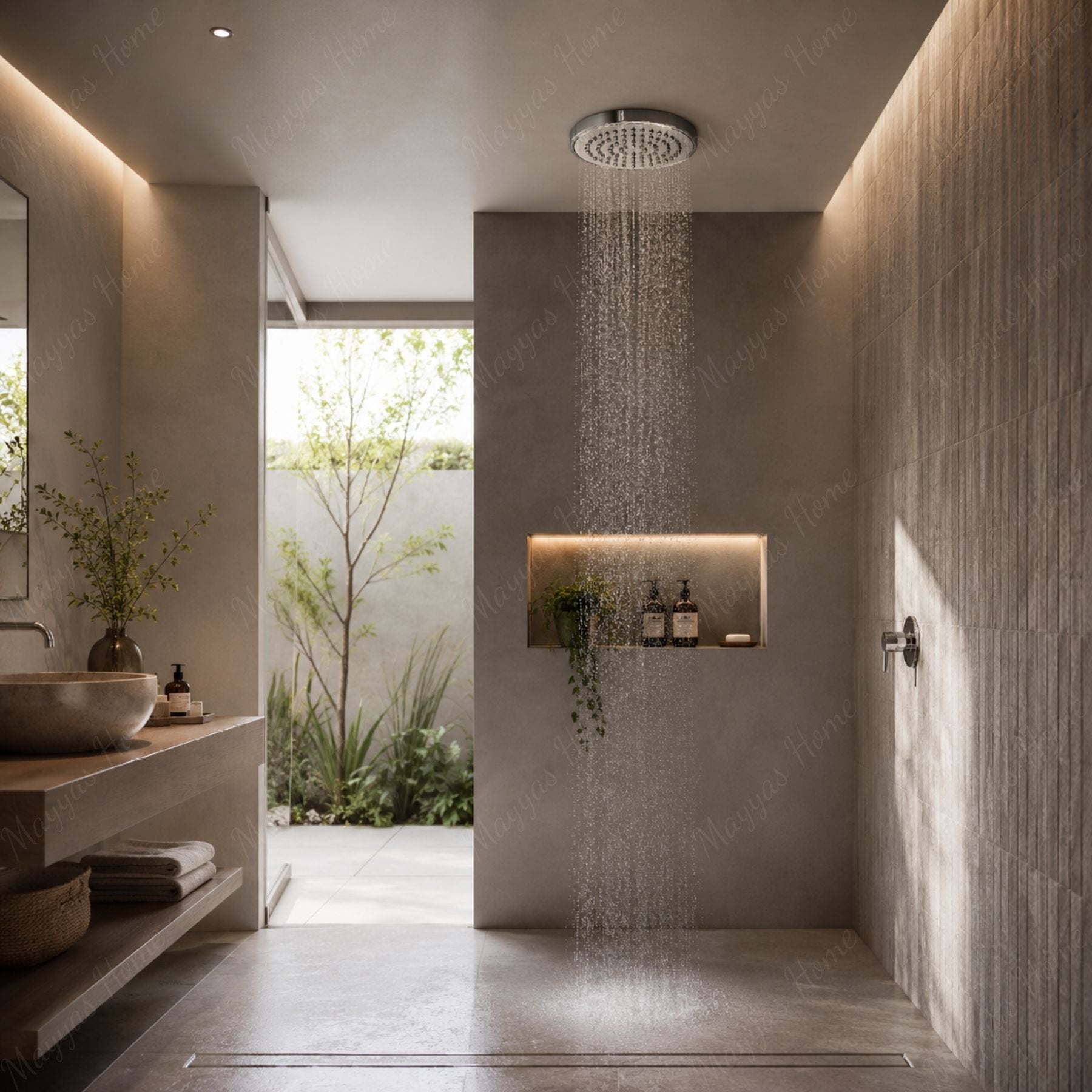 Premium adjustable ABS shower head with G1/2 female connection and chrome finish. Ideal for hotels, hospitals, gyms and residential bathrooms across UAE.