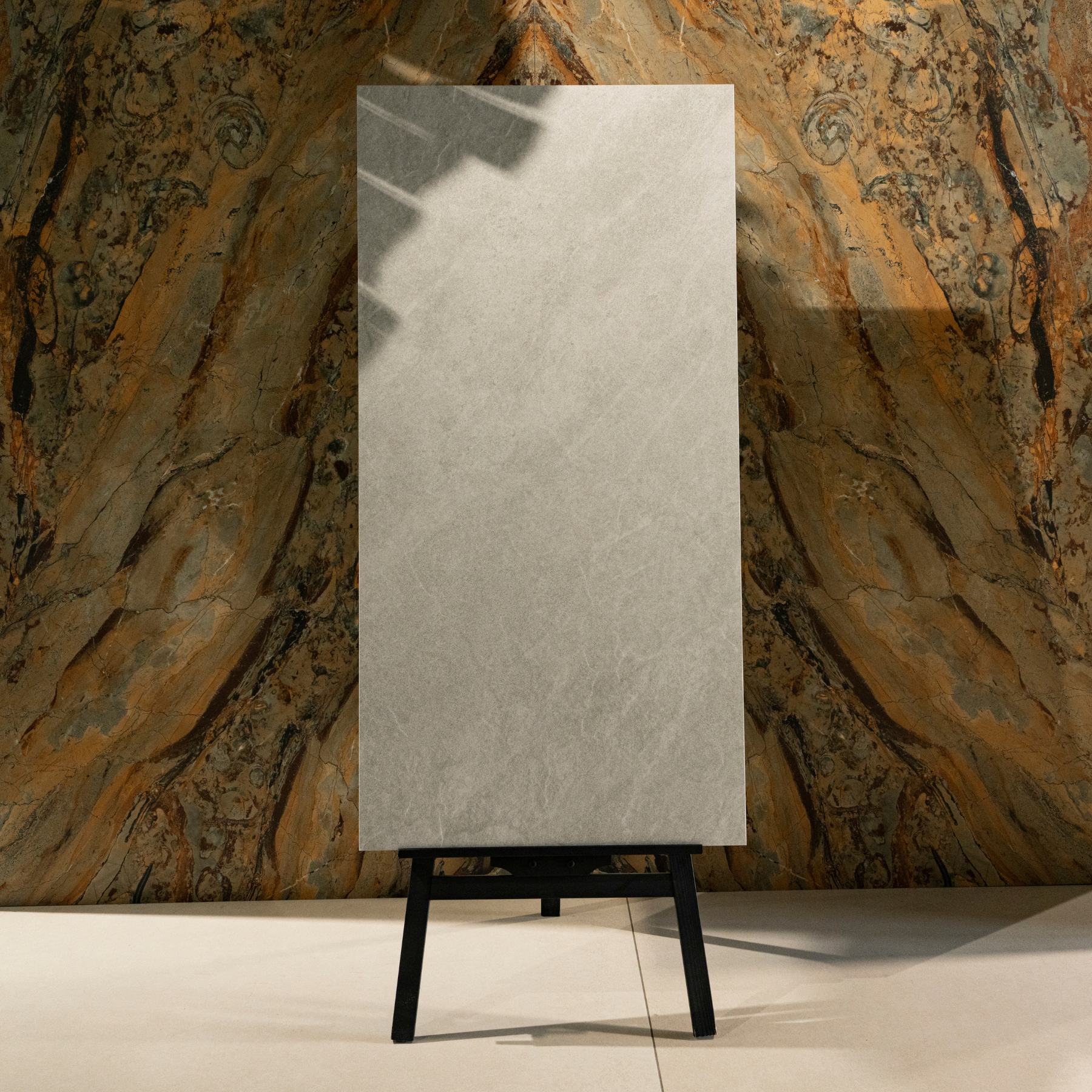 Quarry Steal Cloud porcelain tile 60x120cm 9mm thickness, cloud grey stone look design, durable porcelain tile for modern floors and walls.