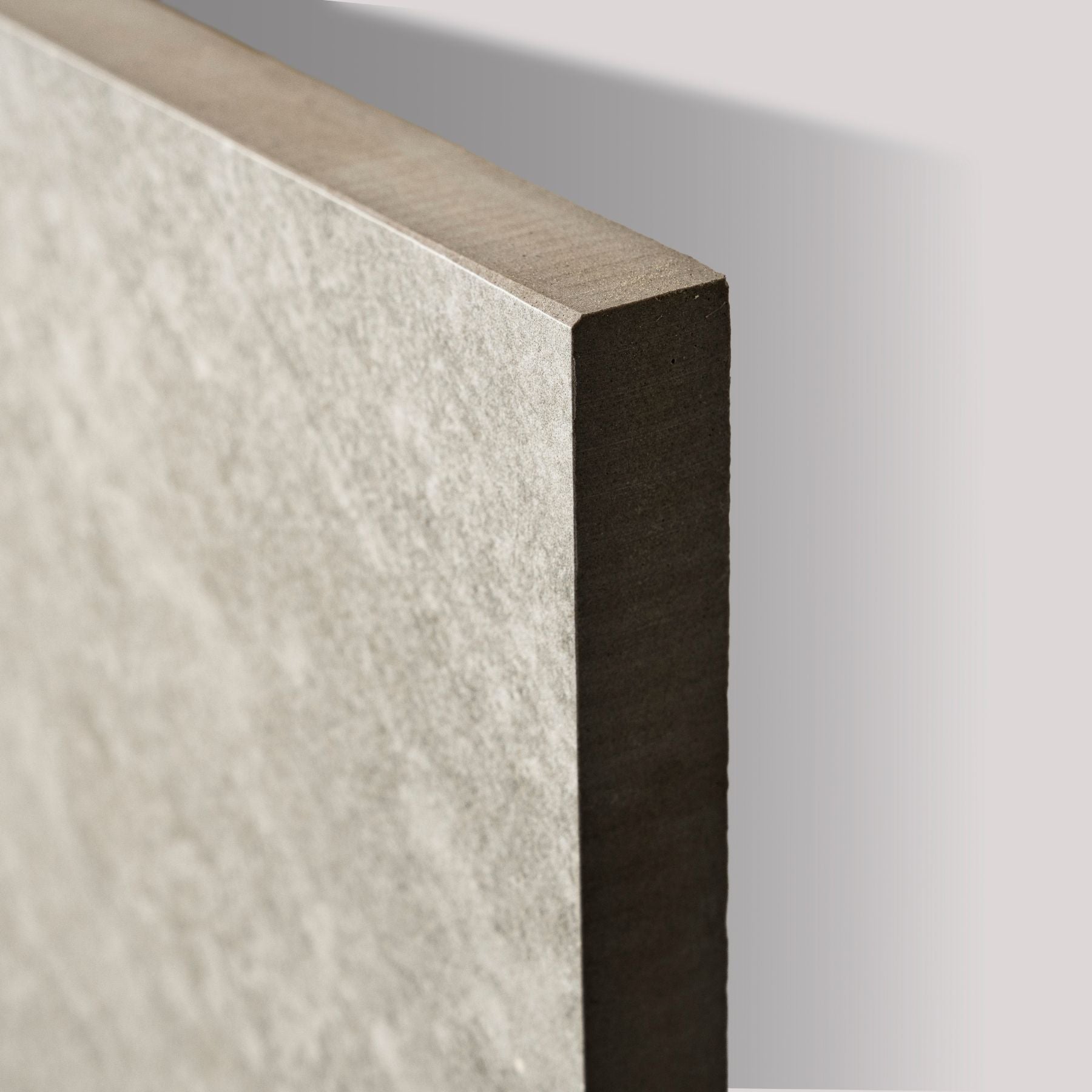 Quartz Light Grey matt porcelain tile 60x120cm x 2mm with modern stone texture. Stylish large format tile perfect for floors and walls in contemporary interiors.