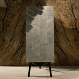 Rock Sterlina Henna porcelain tile 60x120cm 9mm thickness, brown stone look design, durable porcelain tile for warm modern floors and walls.