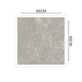 SAUDI 45x45cm Matt Porcelain Tile 12MM Earthy Stone Look, Slip-Resistant
