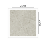 SAUDI 45x45cm Matt Porcelain Tile 12MM Gray Stone-Look, Durable Finish