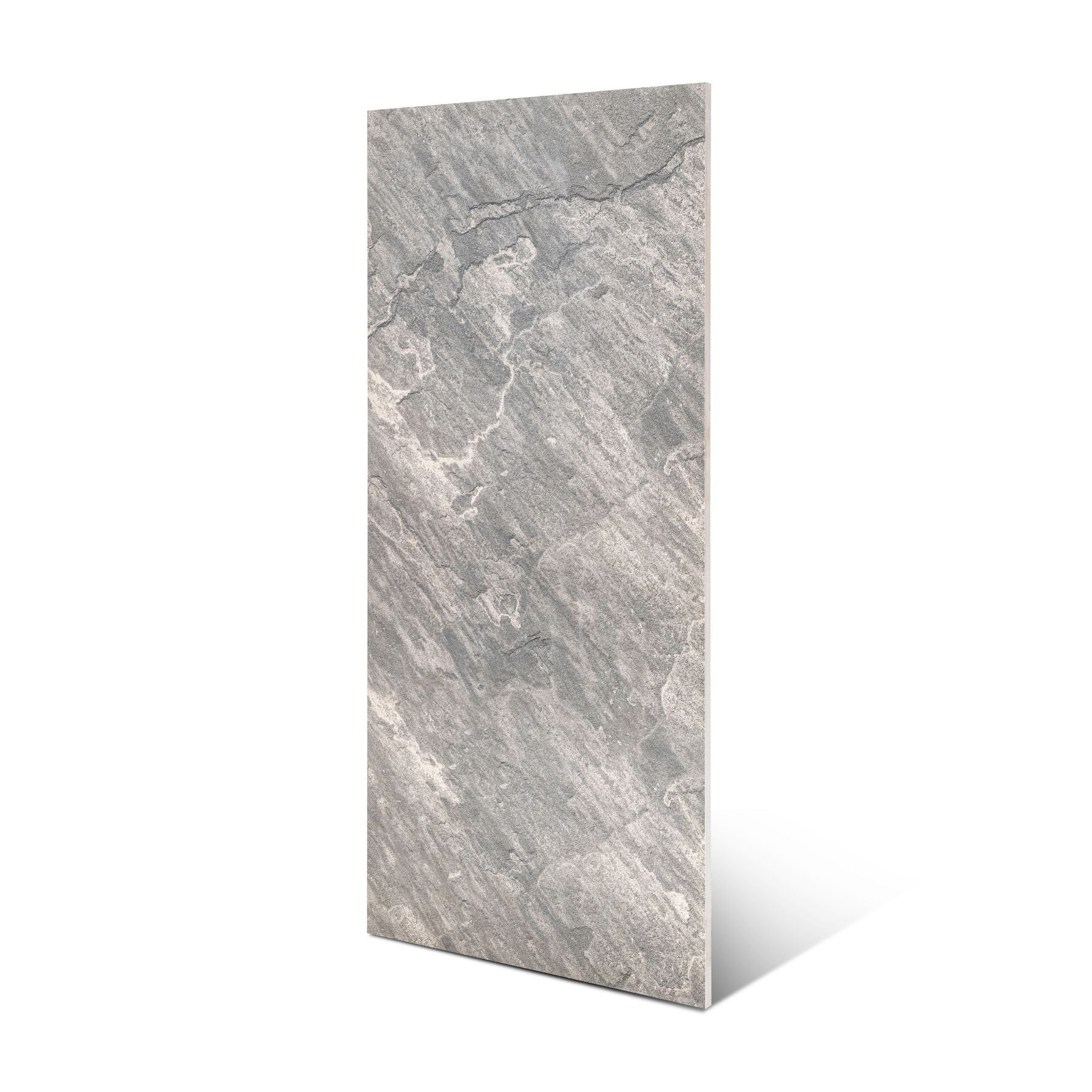 Sagar Black matt porcelain tile 60x120cm x 2mm featuring a bold modern surface. Durable large format tile ideal for stylish floors and walls in contemporary spaces.