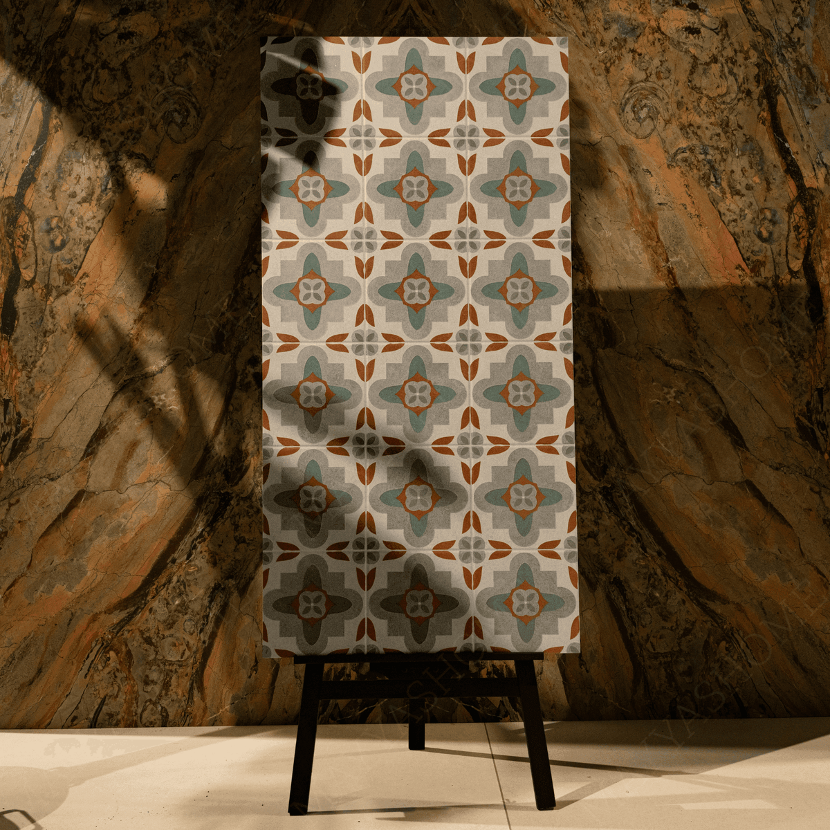 Salerno Concrete Decor 60x120cm porcelain tile with craftech matt finish. Durable, modern, and slip-resistant, perfect for walls and flooring.