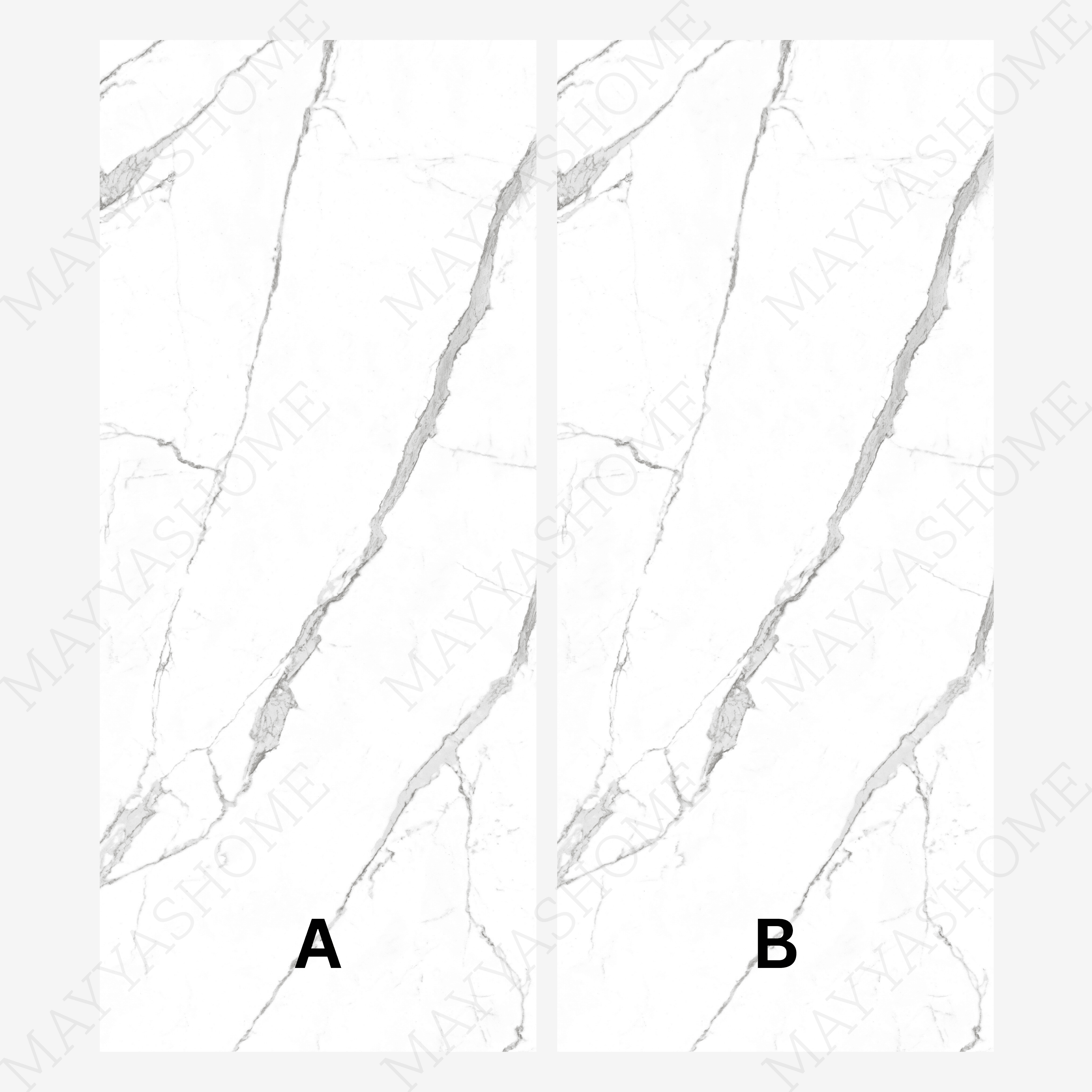 Satori Statuario matt porcelain tile 120x278cm. Marble-inspired design, 09mm thick, durable and elegant for modern walls and floors.