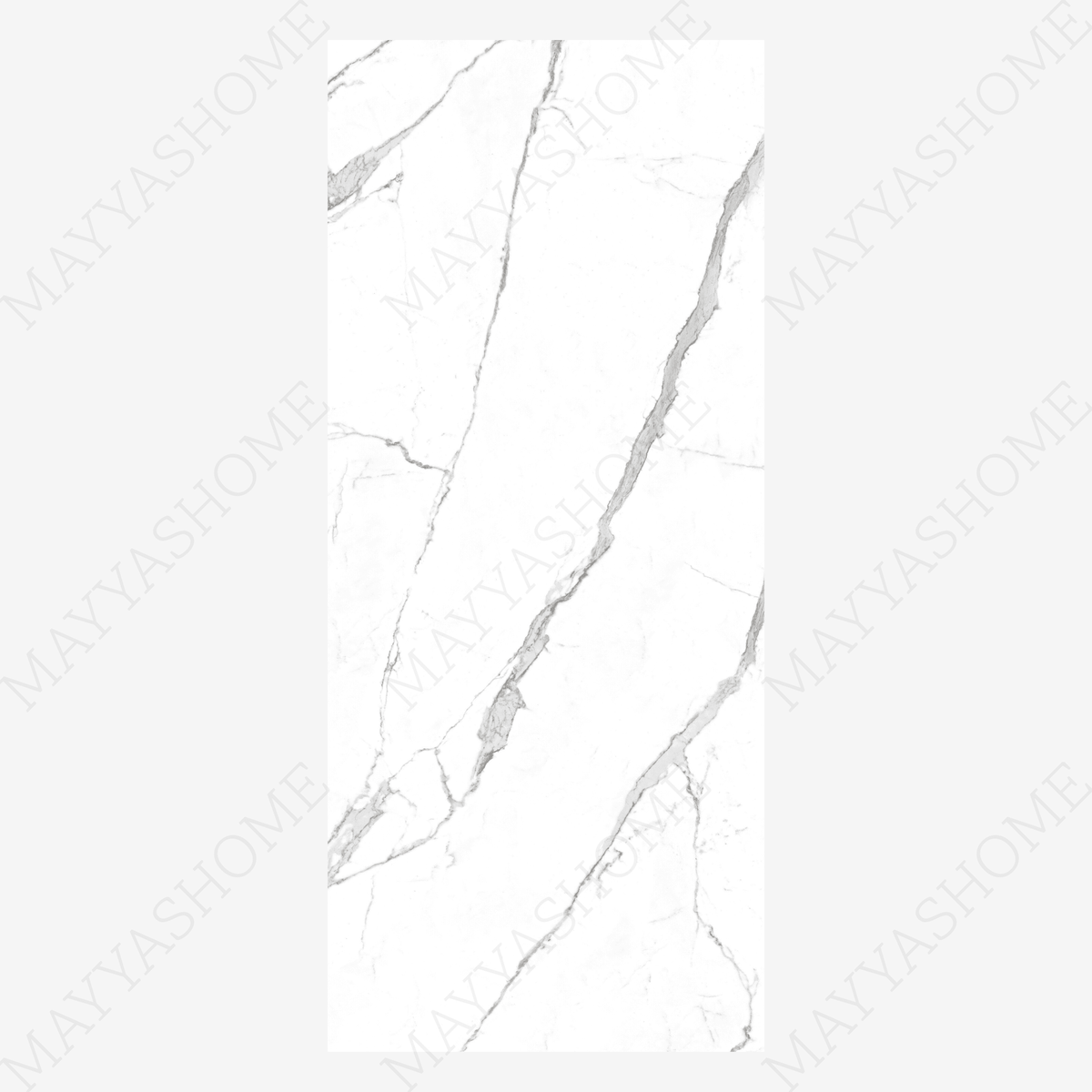 Satori Statuario matt porcelain tile 120x278cm. Marble-inspired design, 09mm thick, durable and elegant for modern walls and floors.
