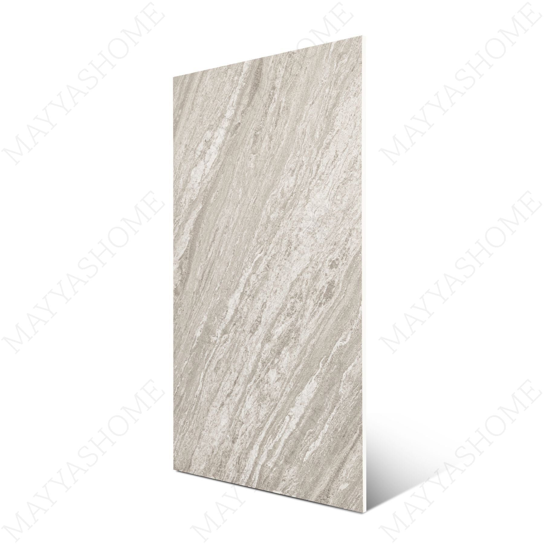Siena Smoke matt stone effect porcelain tile 60x120cm with 9mm thickness features soft smoky grey tones and a refined natural matt finish.