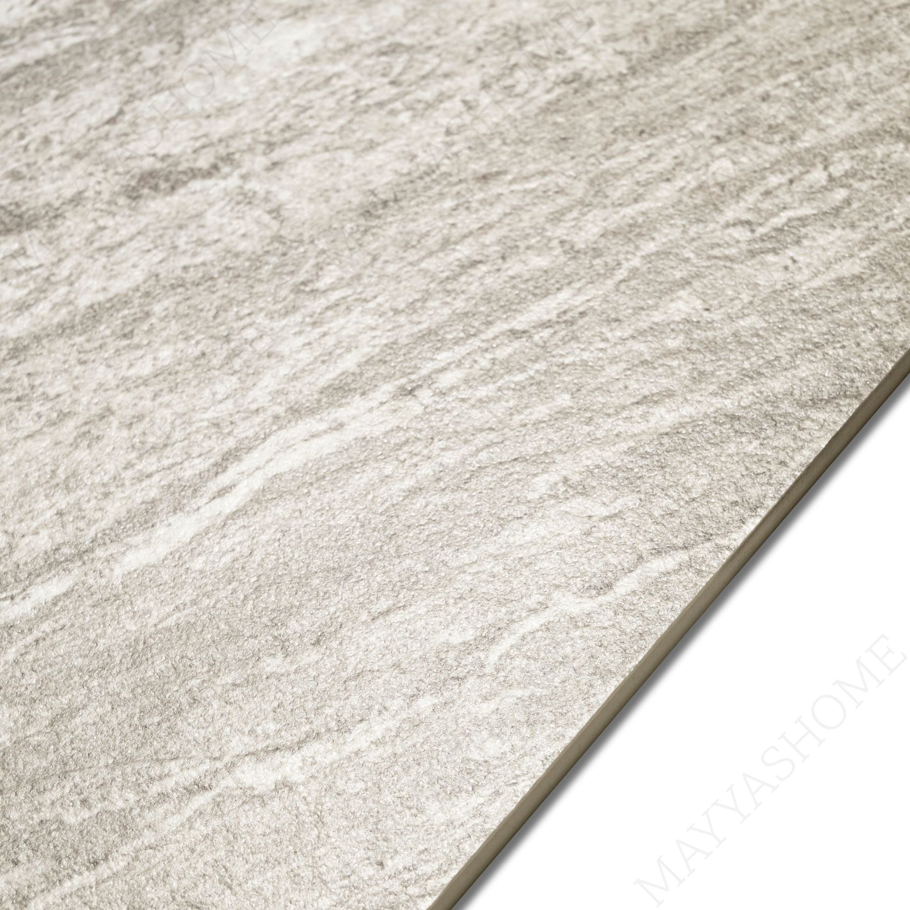 Siena Smoke matt stone effect porcelain tile 60x120cm with 9mm thickness features soft smoky grey tones and a refined natural matt finish.