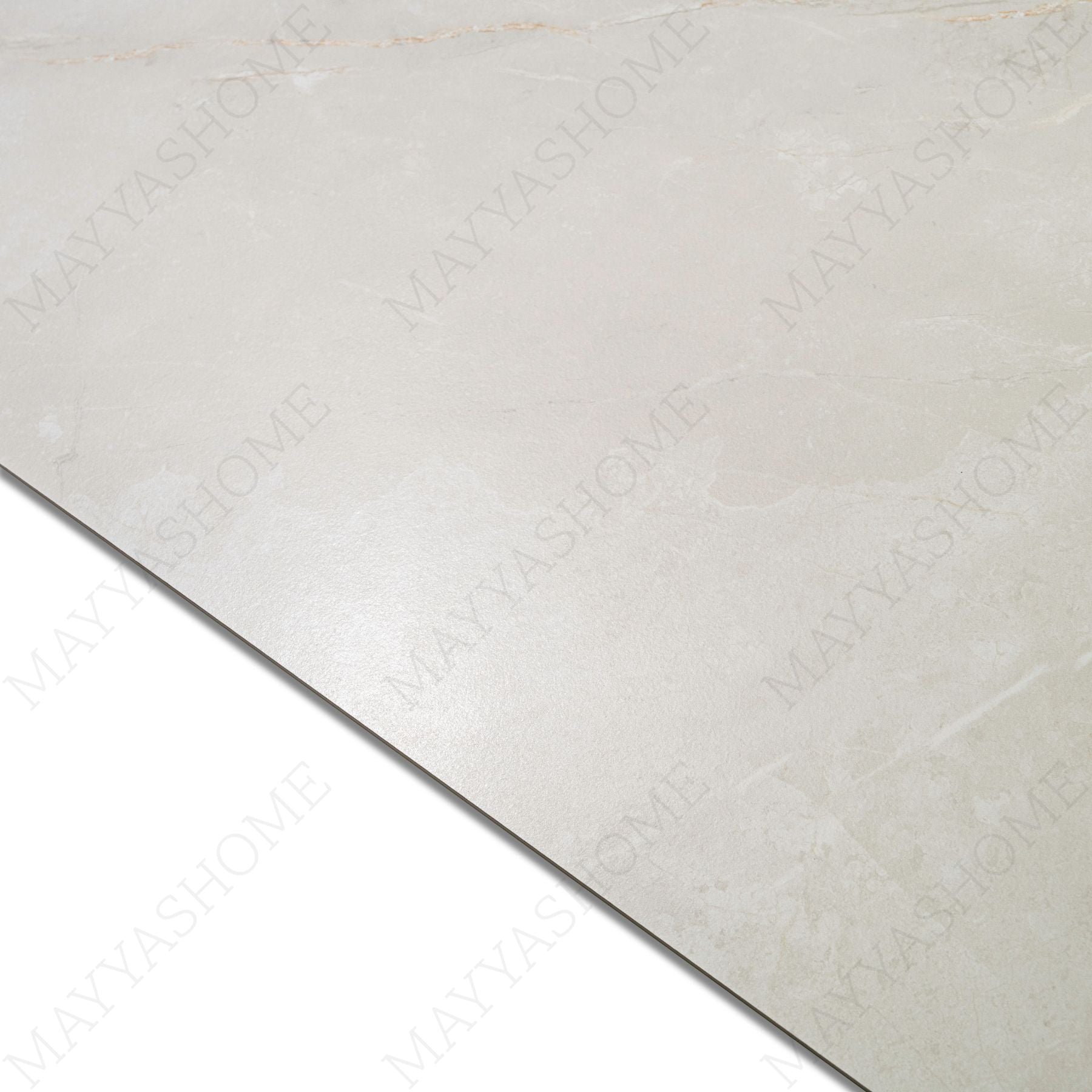 Sighny White porcelain tile in 60x120cm size featuring soft stone texture, elegant white tones and durable 9mm thickness for floors and walls.
