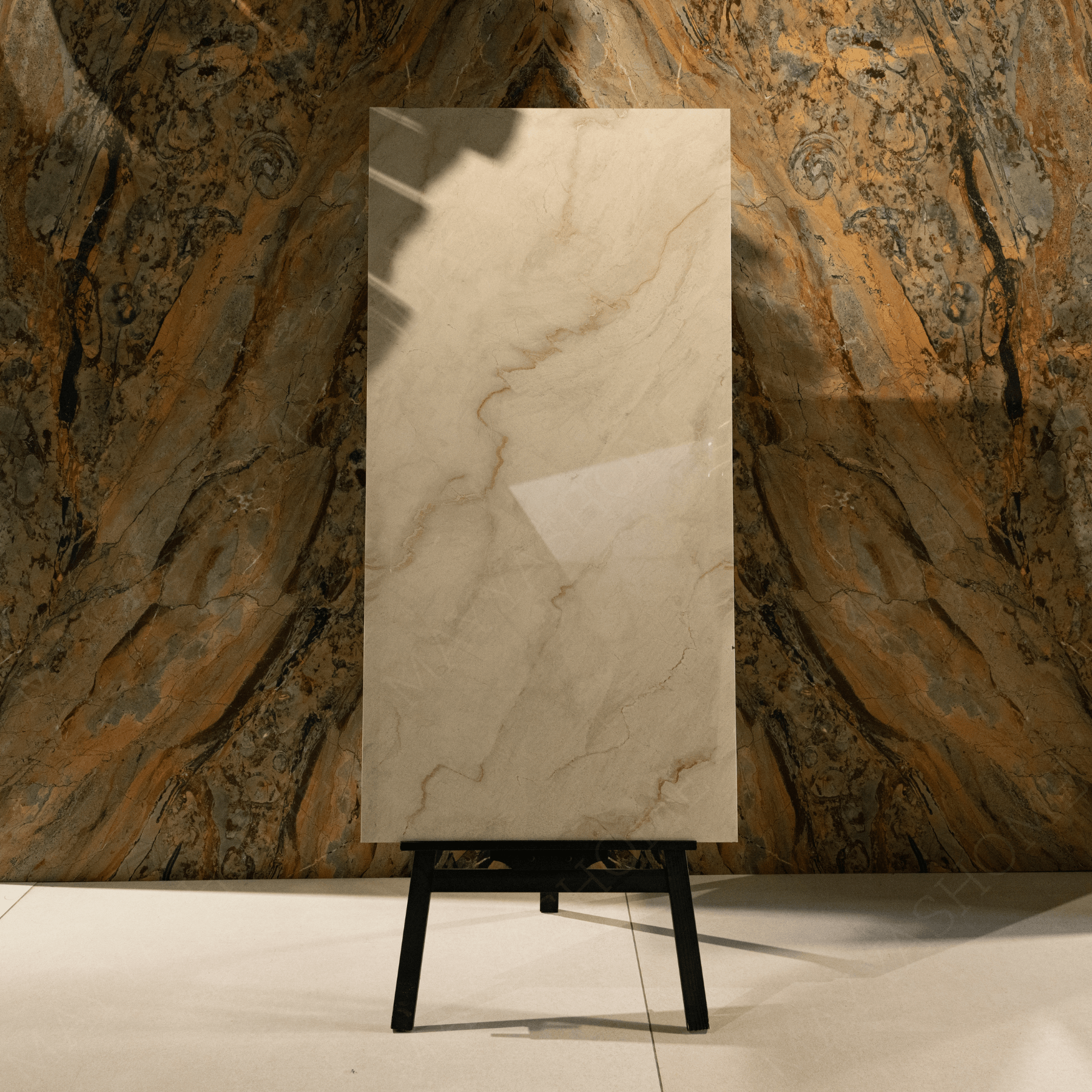 Silver Vein Luxe porcelain tile 60x120cm 9mm thickness, grey marble look design, durable porcelain tile for elegant floors and walls.