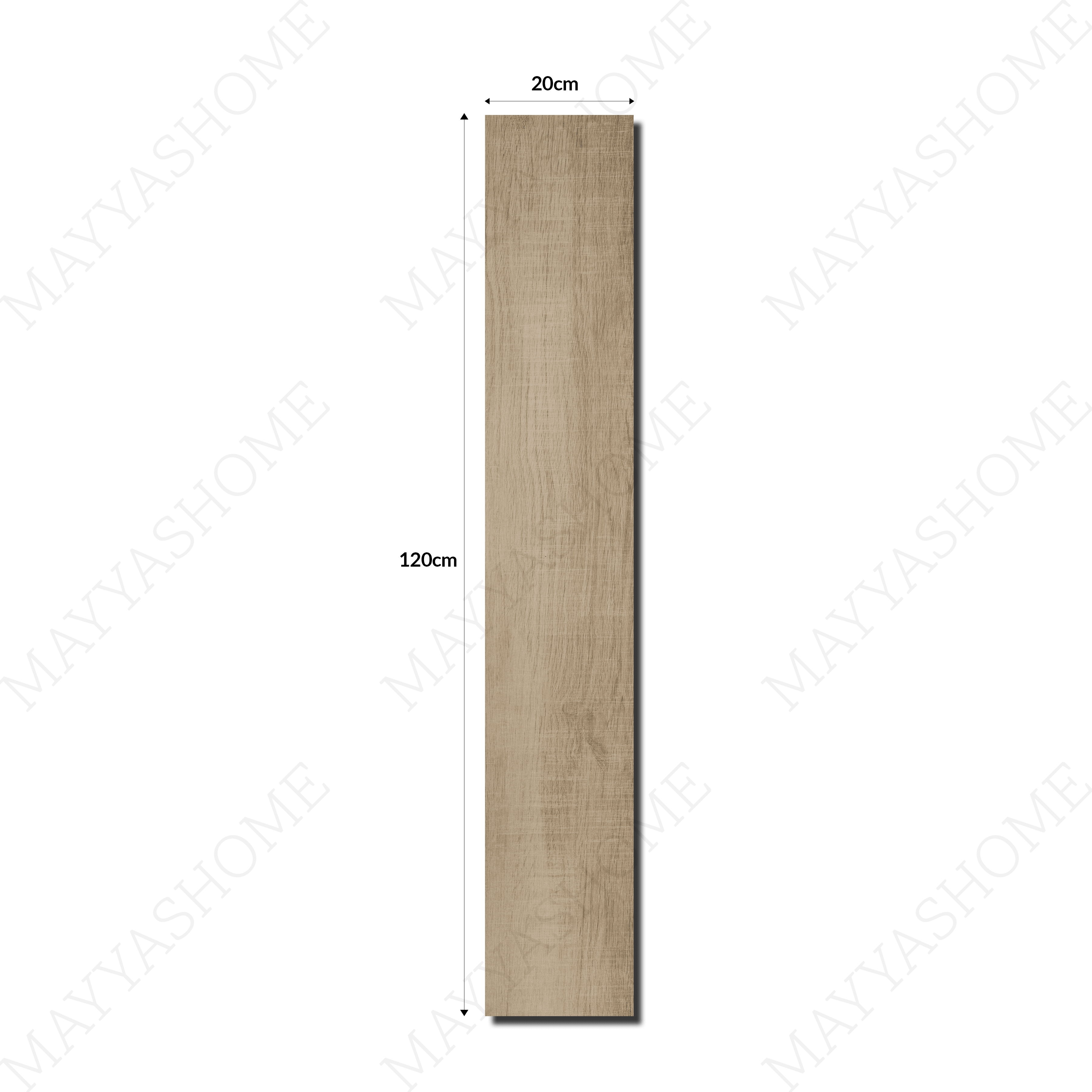 Silver Wood Gris 20x12cm porcelain tile with 09mm thickness. Durable, wood-inspired grey tile perfect for walls, kitchens, and accent designs.