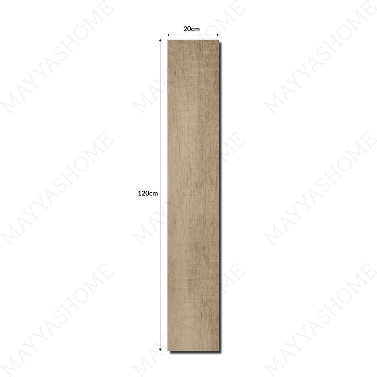 Silver Wood Gris 20x12cm porcelain tile with 09mm thickness. Durable, wood-inspired grey tile perfect for walls, kitchens, and accent designs.