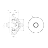 Single water built-in timed shower faucet with 15–25 second push-button control, anti-vandal protection and water-saving performance for commercial and public shower facilities.