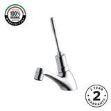 Single water timed sink tap with 8–12 second lever control operation and above-counter installation. Ideal for UAE commercial, healthcare and public washrooms.