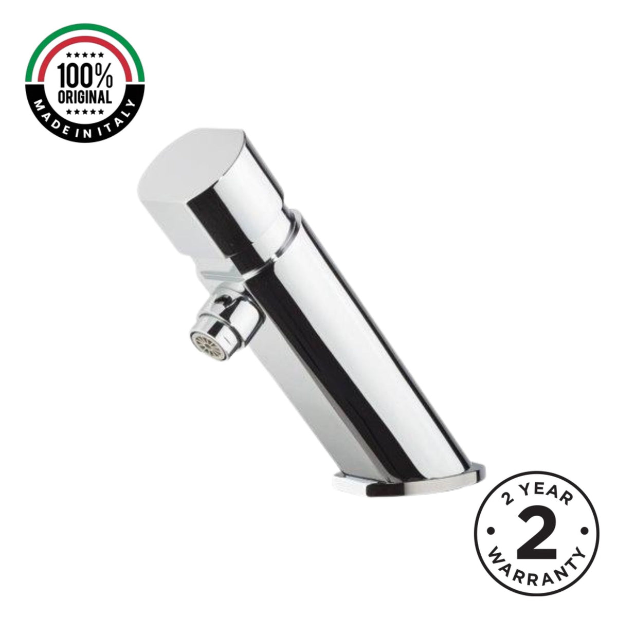 Single water timed sink tap with 8–12 second push-button control, anti-vandal protection and water-saving flow options for UAE commercial washrooms.