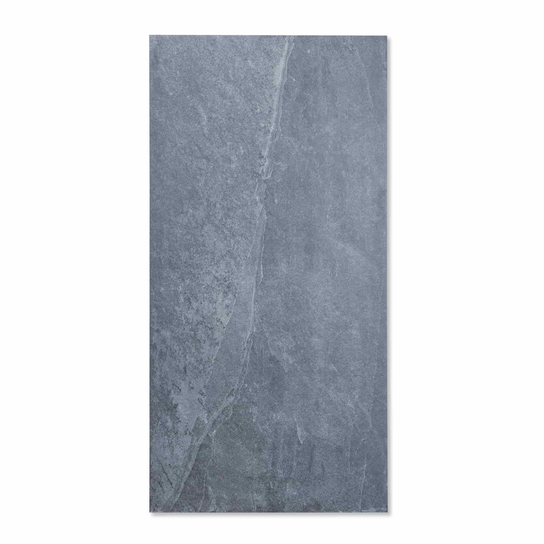 Station Black matt porcelain tile 60x120x2 featuring a bold modern surface. Durable large format tile ideal for stylish floors and walls in contemporary interiors.