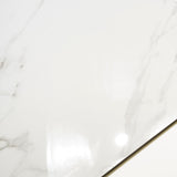 Statuario Classic glossy marble effect porcelain tile 60x120cm with 9mm thickness features white base, elegant grey veining and polished luxury finish.