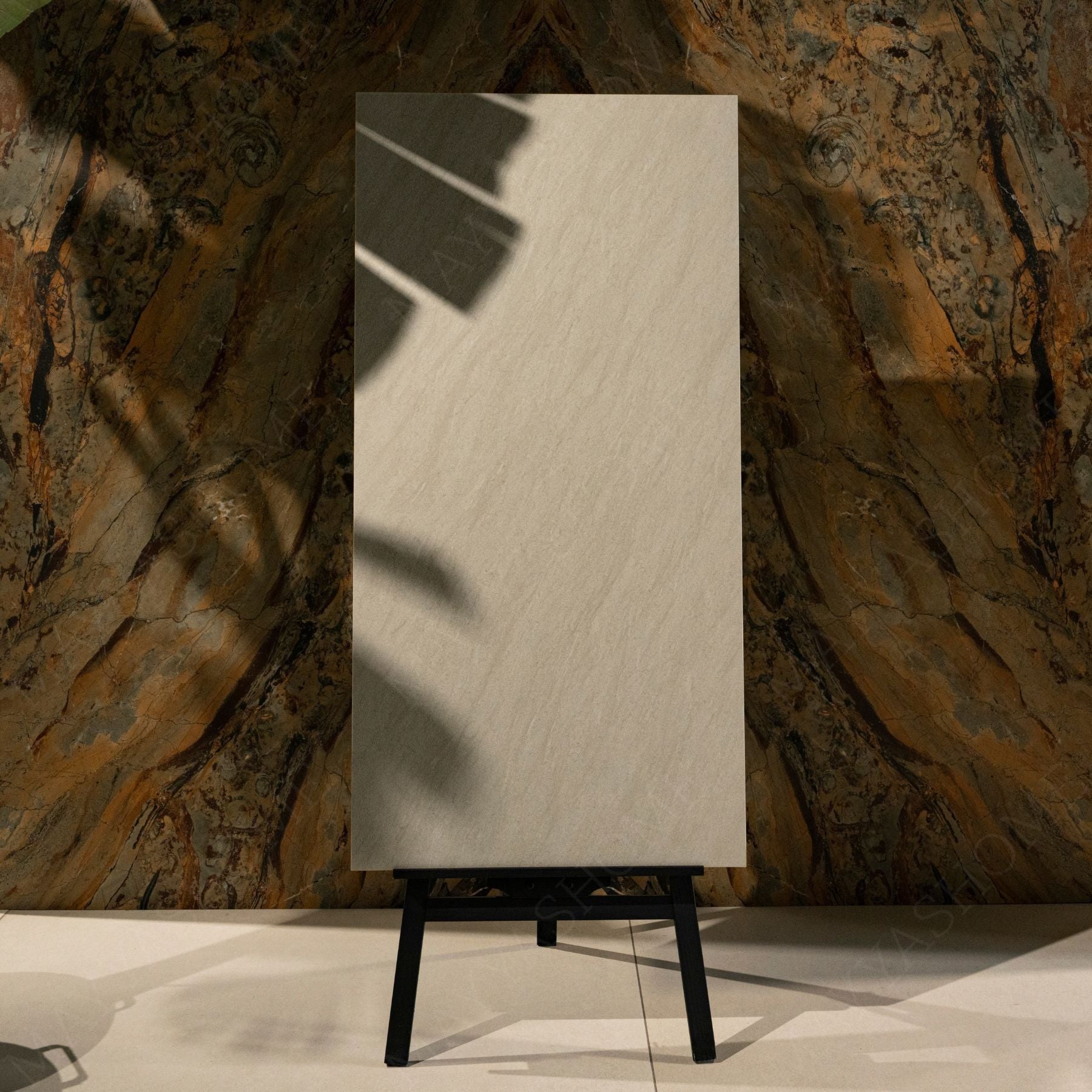 Stonella Dew matt stone effect porcelain tile 60x120cm with 9mm thickness features cool dew-toned hues and a soft natural matt finish.