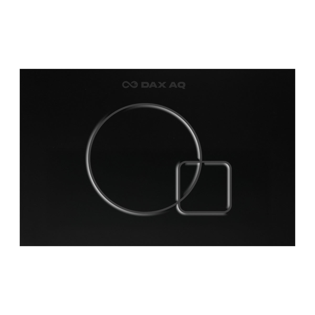 Stylish black matte DotDash flush plate with dual control, modern minimalist look & durable high-quality finish. Ideal for stylish modular switch installations