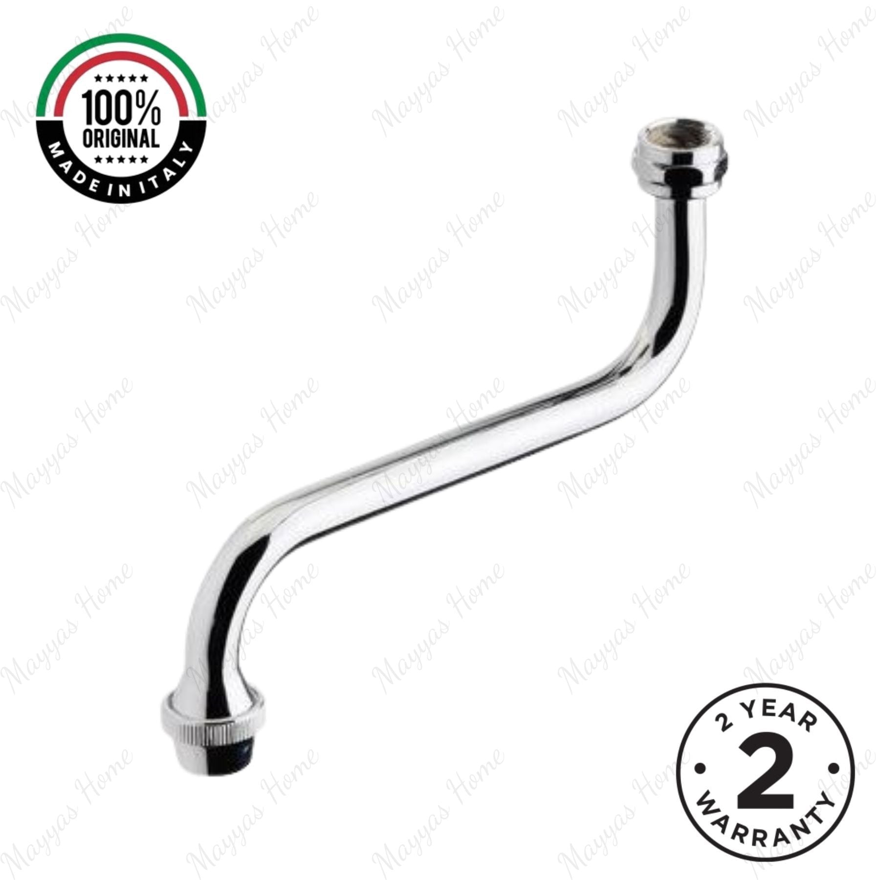 Swivel spout for external wall tap with G1/2 female threaded connection and flow limiter compatibility. Ideal for commercial and industrial plumbing systems in UAE.