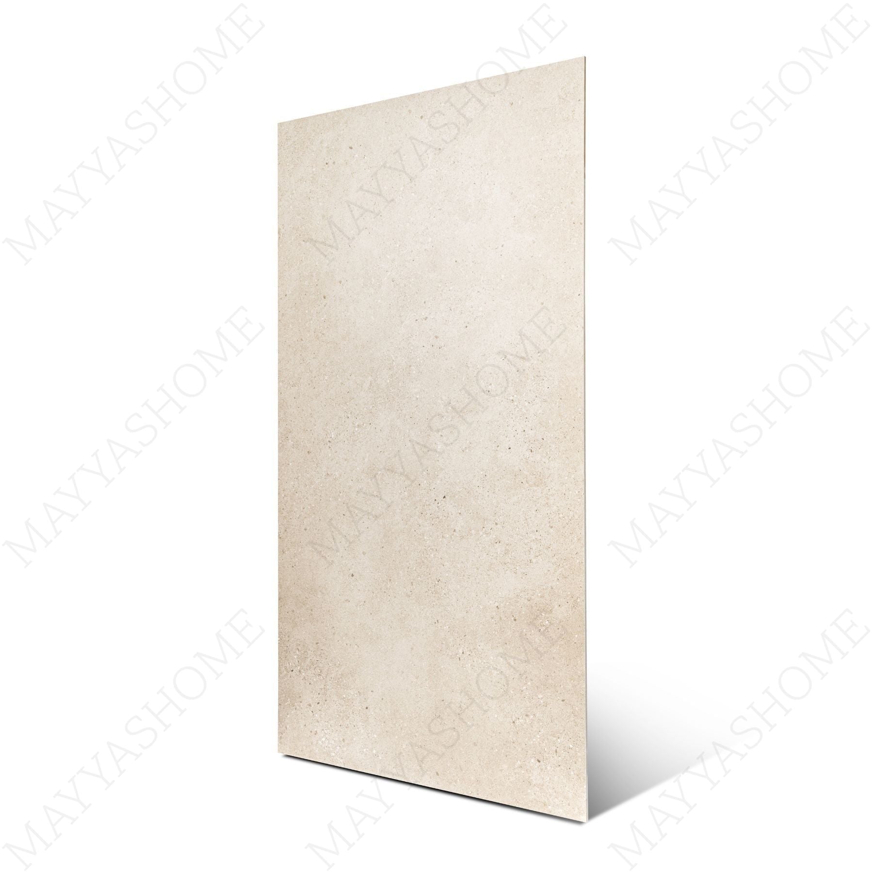 Thomas Ivory porcelain tile in 60x120cm size featuring soft ivory tones, classic stone texture and durable 9mm thickness for floors and walls.