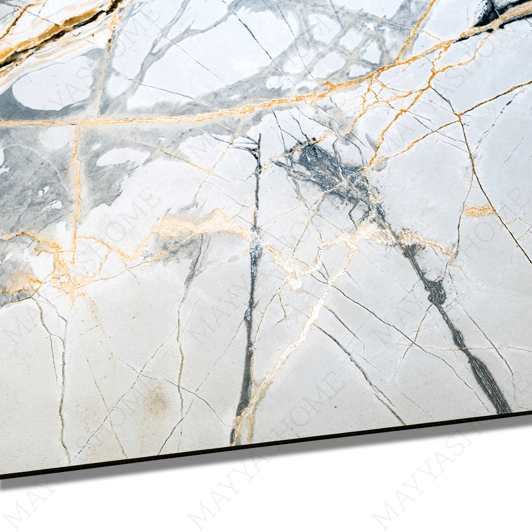 Thunder Bianco porcelain tile 60x120cm with 9mm thickness features a bold marble look, durable porcelain body, premium finish for floors and walls.