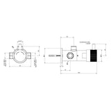 Timed shower faucet with 15–25 second push-button operation, anti-vandal protection and water-saving technology. Ideal for UAE commercial, hospitality, healthcare and public shower facilities.