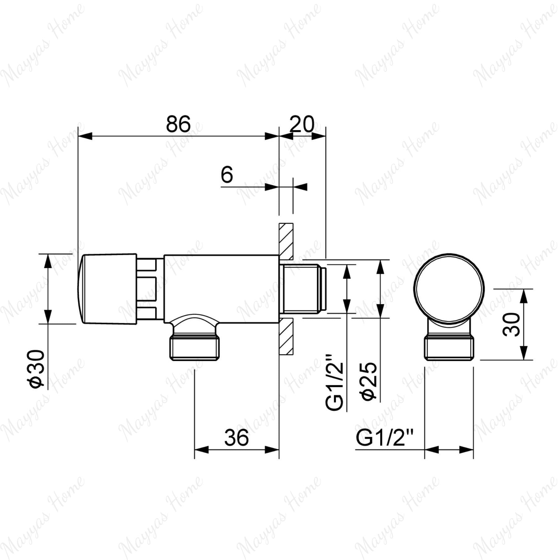 Timed urinal tap with 4–6 second flush, push-button control, anti-vandal system and adjustable flow. Ideal for commercial and public washrooms in UAE.