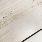 Travertine Latte porcelain tile 80x60cm 9mm thickness, beige travertine look design, durable porcelain tile for elegant floors and walls.