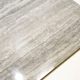 Travertino Grey porcelain tile 60x120cm 9mm thickness, grey travertine marble look, durable porcelain tile for modern floors and walls.