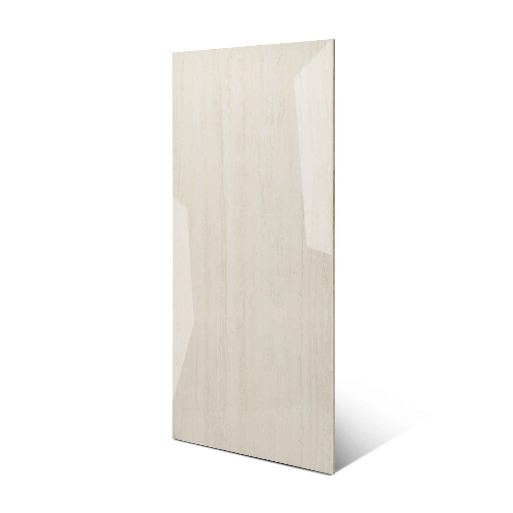 Travertino Mist porcelain tile 60x120cm 9mm thickness, light grey travertine look, durable porcelain tile for modern floors and walls.