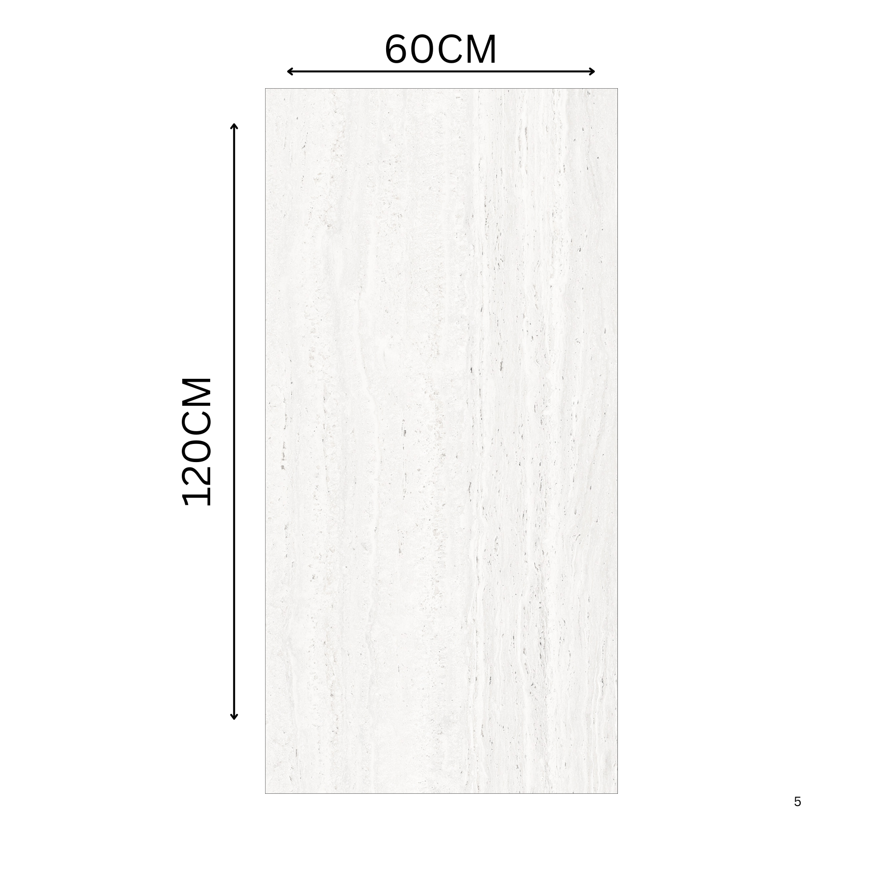  Travino Bianco 60x120cm porcelain tile, 20mm thick with R11 slip-resistant rough matt finish. Elegant white stone look, ideal for outdoor spaces.
