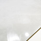 Unica White glossy marble effect porcelain tile 60x120cm with 9mm thickness features bright white tones, subtle marble veining and polished finish.