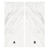 Venato Medielle Pearl White 120x320cm matt porcelain slab with book-match design. Ideal for luxury walls, floors, and countertops.