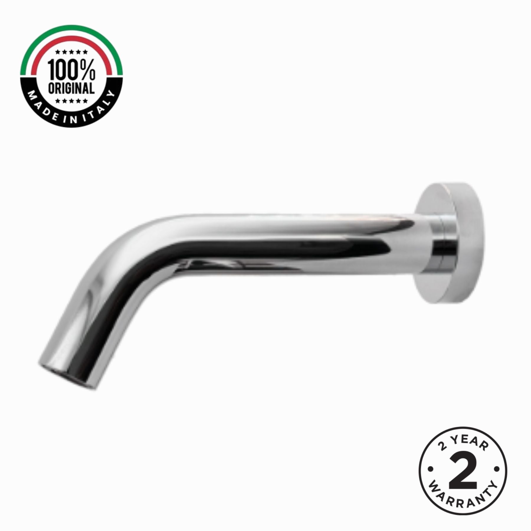 Wall-mounted sensor tap MCM 701700, D.30, made in Italy. Touchless, anti-legionella & vandal-proof. 6 finishes. 2-year warranty. Shop Mayyas Home UAE.