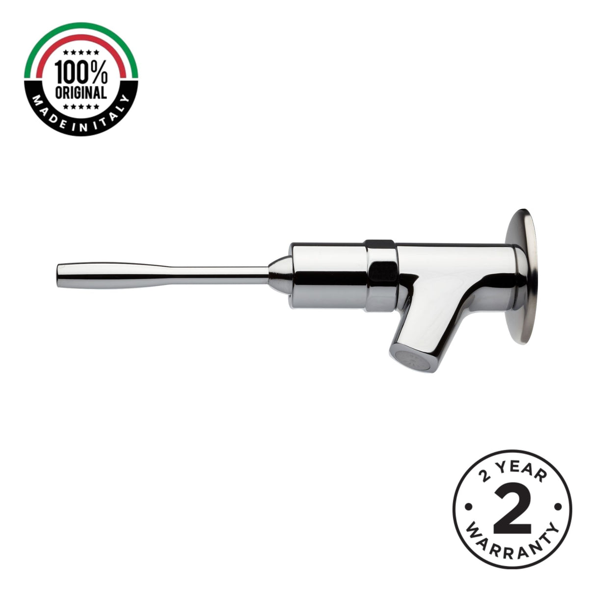 Wall-mounted single-water timed sink tap with lever control and automatic shut-off for healthcare, hospitality, educational and commercial washrooms in the UAE.