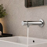 Wall-mounted single-water timed tap with push-button control, adjustable flow and anti-vandal protection for commercial and public washrooms across the UAE now.
