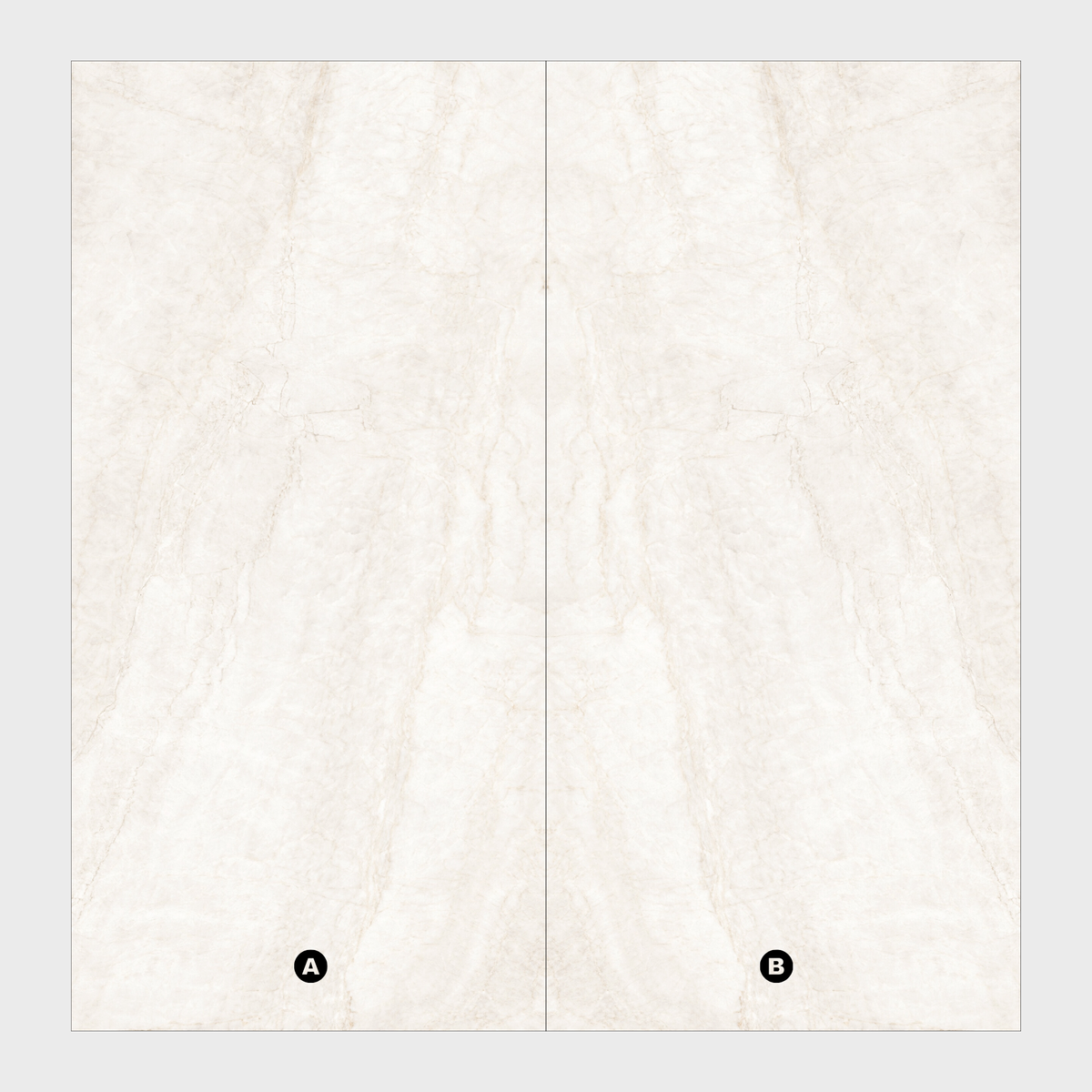 Taj Mahal 160x320cm Book-Match Glossy Porcelain Slab